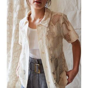 Caron Callahan Johanson Shirt Eyelet Floral